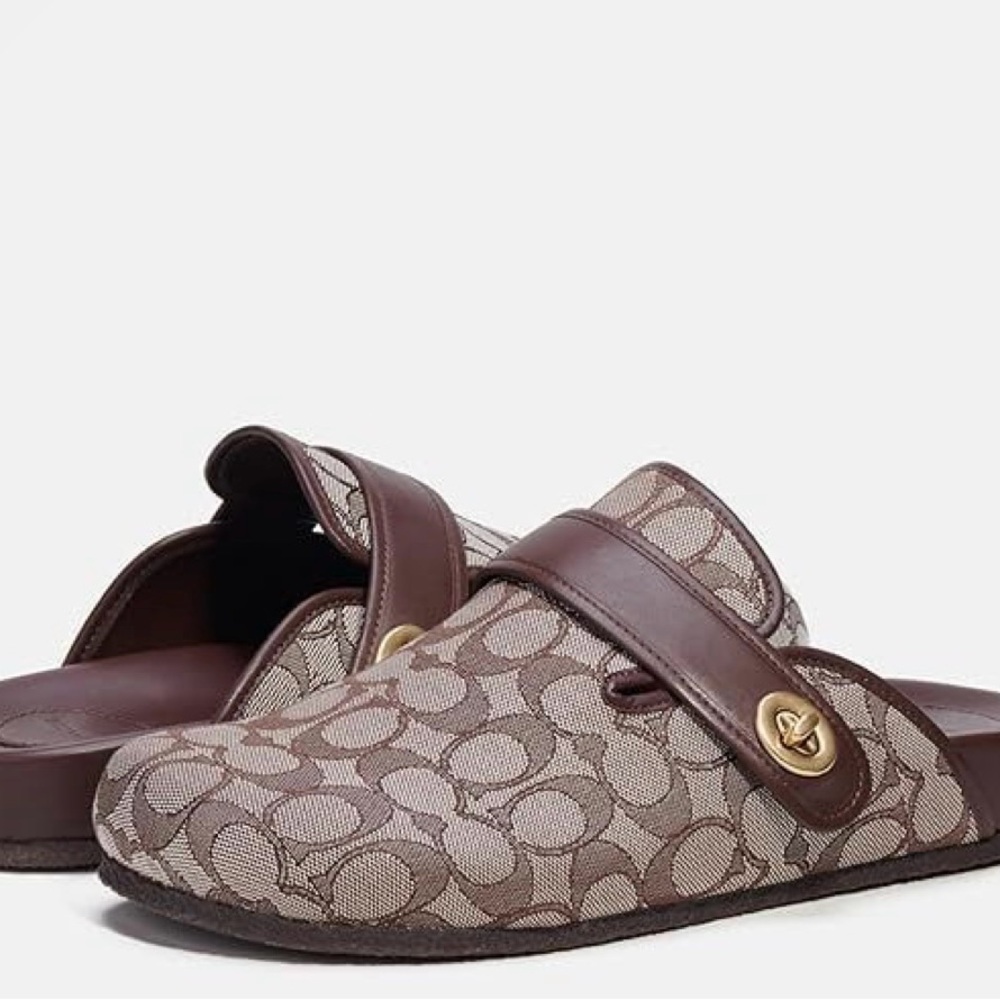🚨‼️SOLD ‼️🚨COACH⭐️ NWT✨ MENS SIGNATURE CLOGS🏷️SIZE 10 - Picture 4 of 9
